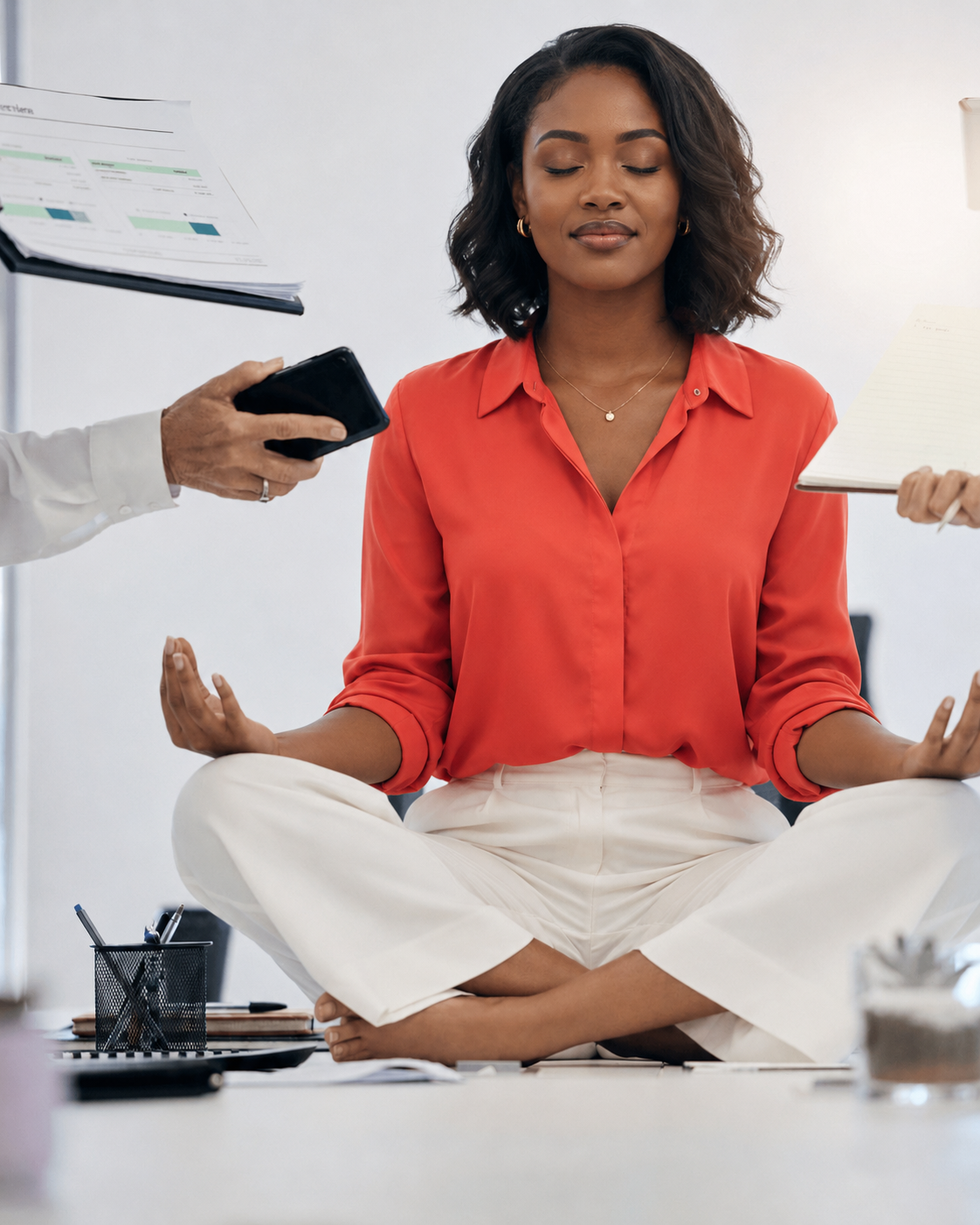 Wellness practitioner building corporate program with AI